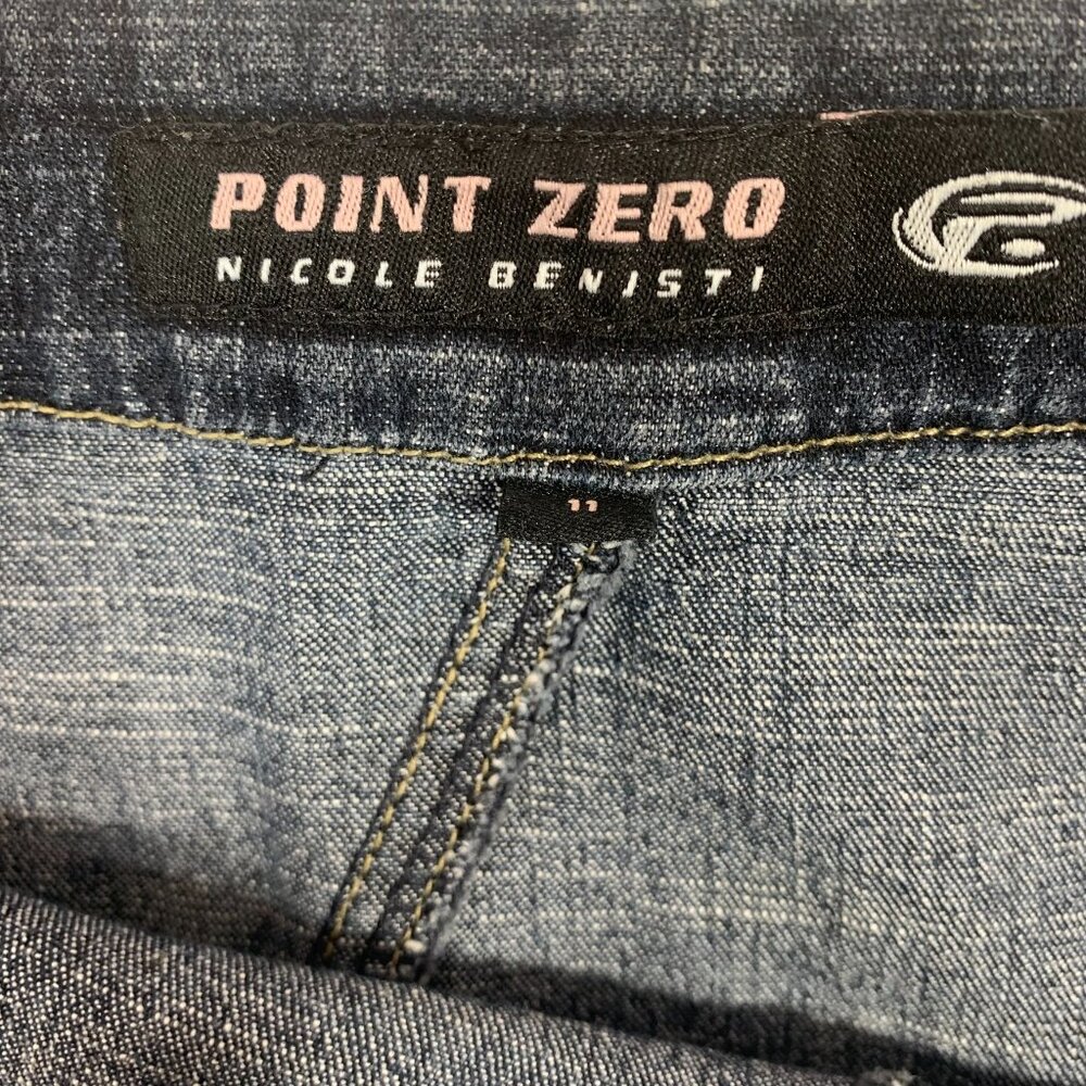 point zero  mini  denim skirt size 11 - Picture 2 of 16